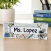 Personalized Science Teacher Name Desk Plaque, Custom Teacher Appreciation Gifts, Teacher Name Plate, Teacher Acrylic Block, New Teacher Gift - Style 10