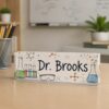 Personalized Science Teacher Name Desk Plaque, Custom Teacher Appreciation Gifts, Teacher Name Plate, Teacher Acrylic Block, New Teacher Gift - Style 4
