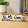 Personalized Science Teacher Name Desk Plaque, Custom Teacher Appreciation Gifts, Teacher Name Plate, Teacher Acrylic Block, New Teacher Gift - Style 6