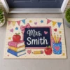 Personalized Teacher Classroom Doormat, Back To School Entry Rug, Pencil Design, Classroom Decor, Teacher Appreciation Gift - Style 2