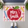 Personalized Teacher Classroom Doormat, Back To School Entry Rug, Pencil Design, Classroom Decor, Teacher Appreciation Gift - Style 3