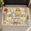 Personalized Teacher Classroom Doormat, Composition Book Doormat, Custom Classroom Welcome Mat, Classroom Decor, Teacher Appreciation Gift - Style 2