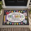 Personalized Teacher Classroom Doormat, Composition Book Doormat, Custom Classroom Welcome Mat, Classroom Decor, Teacher Appreciation Gift - Style 6