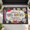Personalized Teacher Classroom Doormat, Composition Book Doormat, Custom Classroom Welcome Mat, Classroom Decor, Teacher Appreciation Gift - Style 9
