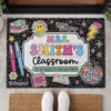 Personalized Teacher Classroom Doormat Composition Notebook Classroom Office Doormat, Teacher Appreciation Gift, Teacher Gift Back To School - Style 5