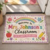 Personalized Teacher Classroom Doormat, Custom Name Welcome Mat, Back-To-School Classroom Decor, Teacher Appreciation Gift - Style 3