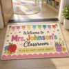 Personalized Teacher Classroom Doormat, Custom Name Welcome Mat, Back-To-School Classroom Decor, Teacher Appreciation Gift - Style 4