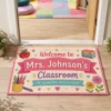 Personalized Teacher Classroom Doormat, Custom Name Welcome Mat, Back-To-School Classroom Decor, Teacher Appreciation Gift - Style 6