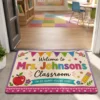 Personalized Teacher Classroom Doormat, Custom Name Welcome Mat, Back-To-School Classroom Decor, Teacher Appreciation Gift - Style 8