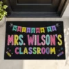 Personalized Teacher Classroom Doormat, Welcome Classroom Doormat, Custom Teacher Name Doormat, Back To School Teacher Gift, Classroom Decor - Style 1