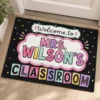Personalized Teacher Classroom Doormat, Welcome Classroom Doormat, Custom Teacher Name Doormat, Back To School Teacher Gift, Classroom Decor - Style 4
