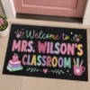 Personalized Teacher Classroom Doormat, Welcome Classroom Doormat, Custom Teacher Name Doormat, Back To School Teacher Gift, Classroom Decor - Style 6