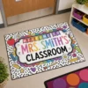 Personalized Teacher Classroom Welcome Doormat, Custom Name Rug, School Decor, Teacher Appreciation Gift - Style 5