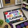 Personalized Teacher Classroom Welcome Doormat, Custom Name Rug, School Decor, Teacher Appreciation Gift - Style 6