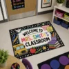 Personalized Teacher Classroom Welcome Doormat, Custom Name Rug, School Decor, Teacher Appreciation Gift - Style 7