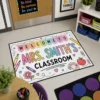 Personalized Teacher Classroom Welcome Doormat, Custom Name Rug, School Decor, Teacher Appreciation Gift - Style 8