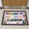 Personalized Teacher Classroom Welcome Doormat, Custom Name Rug, School Decor, Teacher Appreciation Gift - Style 9