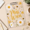 Personalized Teacher Clipboard, Custom Name Acrylic Paper Clipboard, Back To School Gift, First Day Of School Teacher Gift - Style 1