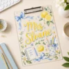 Personalized Teacher Clipboard, Custom Name Acrylic Paper Clipboard, Back To School Gift, First Day Of School Teacher Gift - Style 2