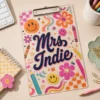 Personalized Teacher Clipboard, Custom Name Acrylic Paper Clipboard, Back To School Gift, First Day Of School Teacher Gift - Style 9