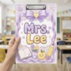 Personalized Teacher Clipboard, Custom Name Acrylic Paper Clipboard, Back To School Teacher Gift, Teacher Appreciation End Of Year Gift - Style 14