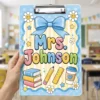 Personalized Teacher Clipboard, Custom Name Acrylic Paper Clipboard, Back To School Teacher Gift, Teacher Appreciation End Of Year Gift - Style 3
