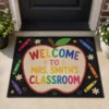 Personalized Teacher Crayon Doormat Classroom Welcome Rug, Teacher Appreciation Gift - Style 5