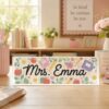 Personalized Teacher Desk Sign, Teacher Acrylic Block, Teacher Desk Name Plate, Teacher Acrylic Plaque, Back To School Gift, Teachers Gifts - Style 3