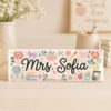 Personalized Teacher Desk Sign, Teacher Acrylic Block, Teacher Desk Name Plate, Teacher Acrylic Plaque, Back To School Gift, Teachers Gifts - Style 5
