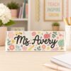 Personalized Teacher Desk Sign, Teacher Acrylic Block, Teacher Desk Name Plate, Teacher Acrylic Plaque, Back To School Gift, Teachers Gifts - Style 8