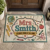 Personalized Teacher Doormat, Custom Name Classroom Welcome Mat, Back To School Gift, Cute School Decor, Teacher Appreciation Gift - Style 10