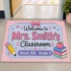 Personalized Teacher Doormat, Welcome To My Classroom Mat, Custom School Entry Rug, Teacher Appreciation Gift, Elementary School Decor - Style 10