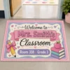 Personalized Teacher Doormat, Welcome To My Classroom Mat, Custom School Entry Rug, Teacher Appreciation Gift, Elementary School Decor - Style 8