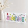 Personalized Teacher Name Desk Plaque, Custom Teacher Appreciation Gifts, Teacher Name Plate, Teacher Acrylic Block, New Teacher Gift - Style 1