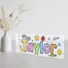 Personalized Teacher Name Desk Plaque, Custom Teacher Appreciation Gifts, Teacher Name Plate, Teacher Acrylic Block, New Teacher Gift - Style 6