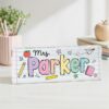 Personalized Teacher Name Desk Plaque, Custom Teacher Appreciation Gifts, Teacher Name Plate, Teacher Acrylic Block, New Teacher Gift - Style 8