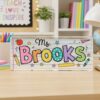 Personalized Teacher Name Plate, Custom Teacher Appreciation Gifts, Teacher Name Desk Plaque, Teacher Acrylic Block, New Teacher Gift - Style 6