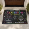 Personalized Welcome Classroom Doormat, Custom Teacher Name Crayon Welcome Mat, Back To School Door Decor Gift - Style 10