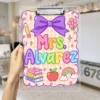 Preppy Teacher Clipboard, Custom Teacher Name Clipboard, Teacher Appreciation Gift, Back To School Gift, First Day Of School Teacher Gift - Style 7